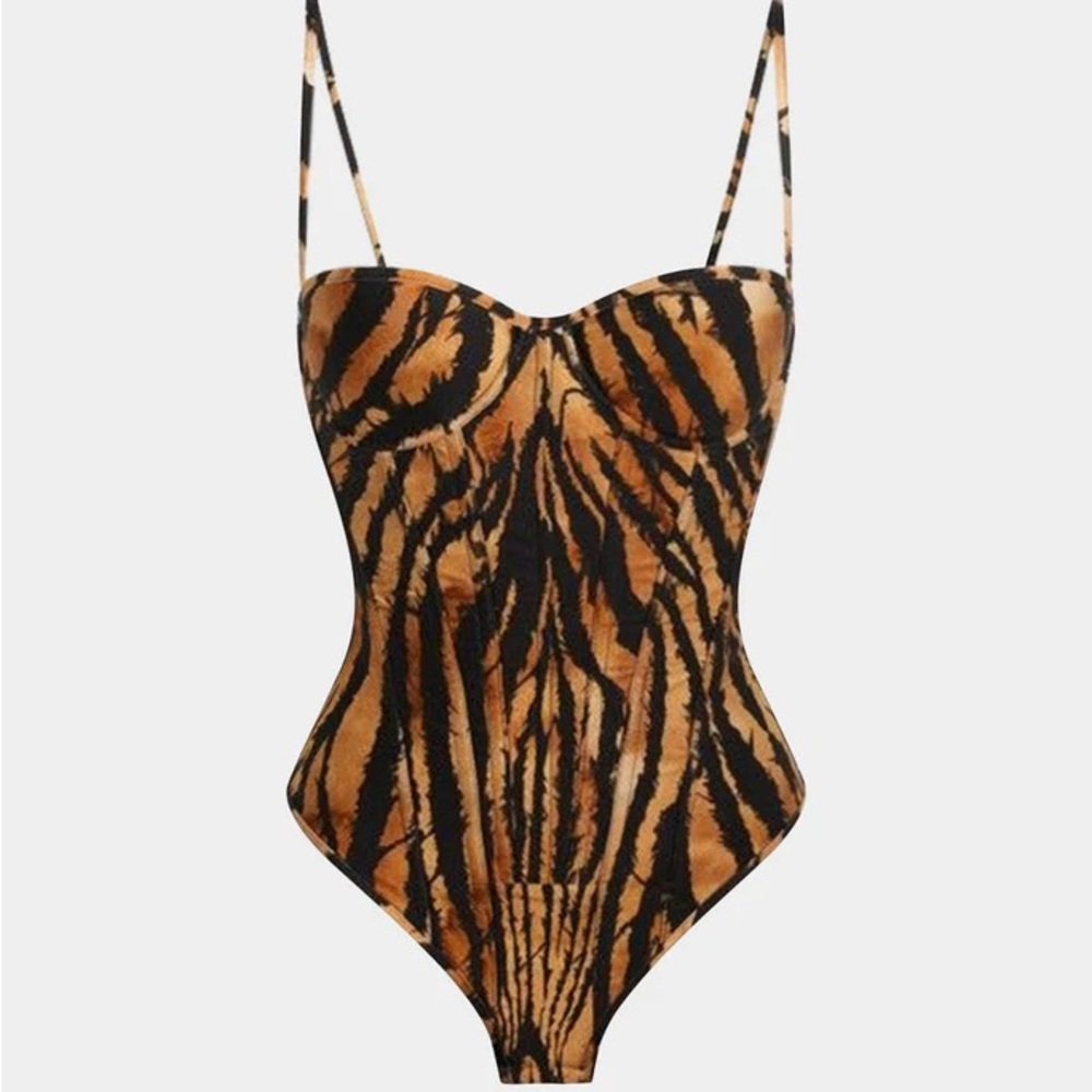 Micas Tiger Print Bodysuit